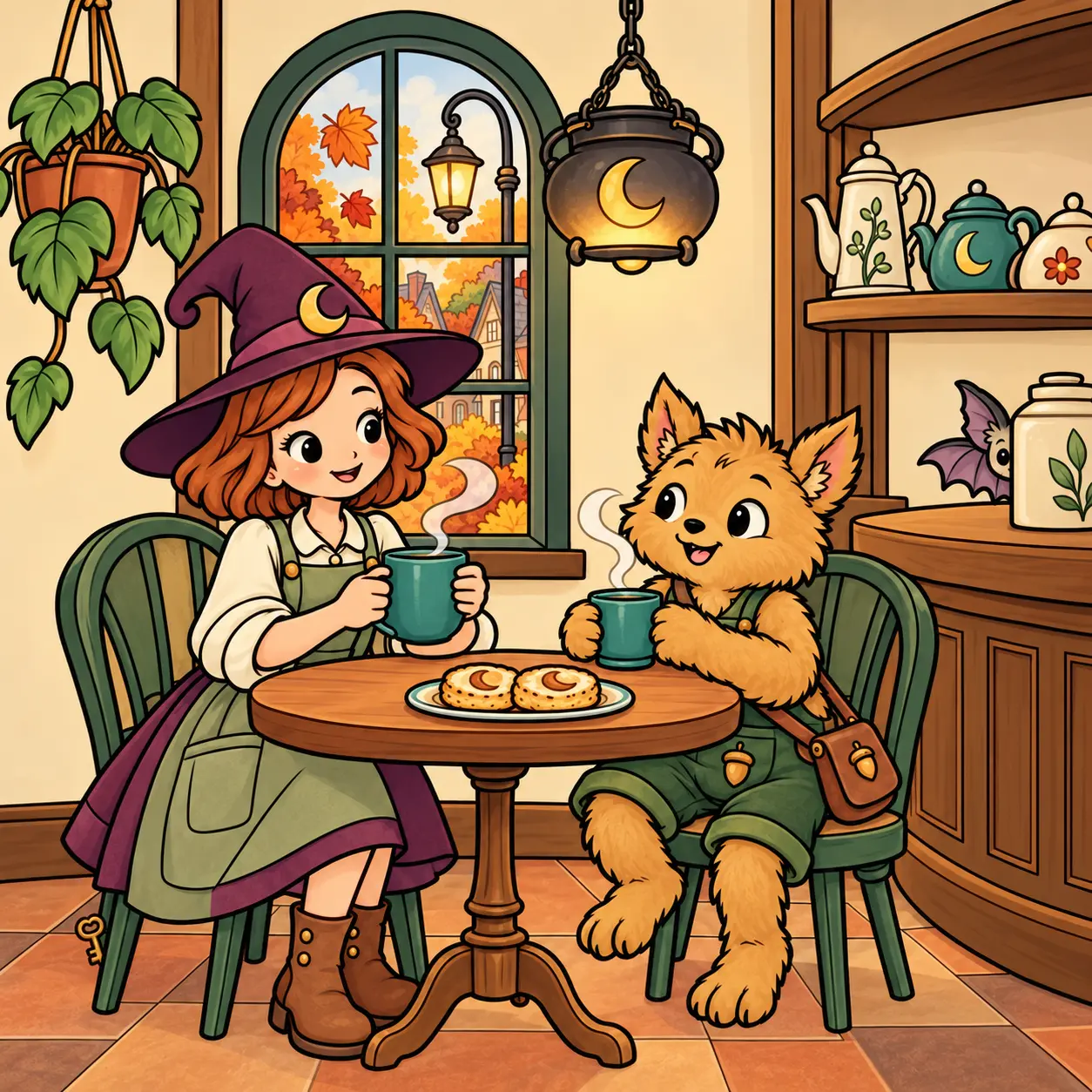 Tea at the café — colored inspiration