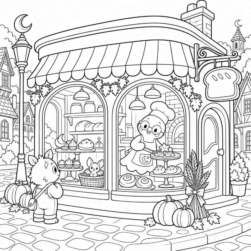 Something sweet — Gloamwick draft interior illustration