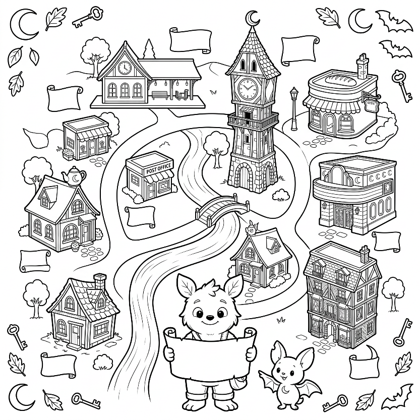 Take the scenic route — Gloamwick draft interior illustration